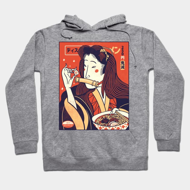 Discount Noodle Gang: Slayer Nez (Light Colored Shirt) Hoodie by zerobriant